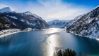 De Achensee in de winter.